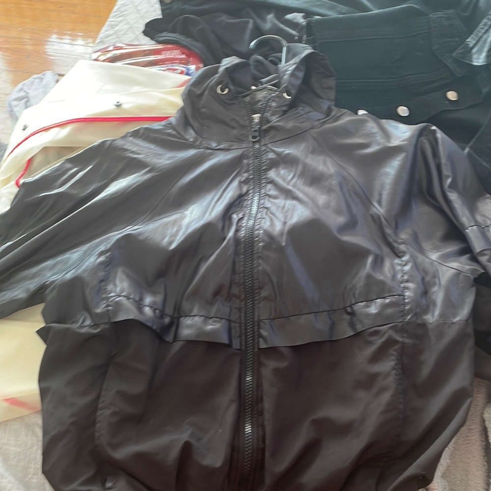 Black F21 Windbreaker